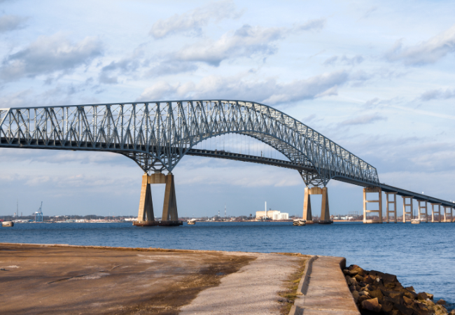 baltimore bridge video