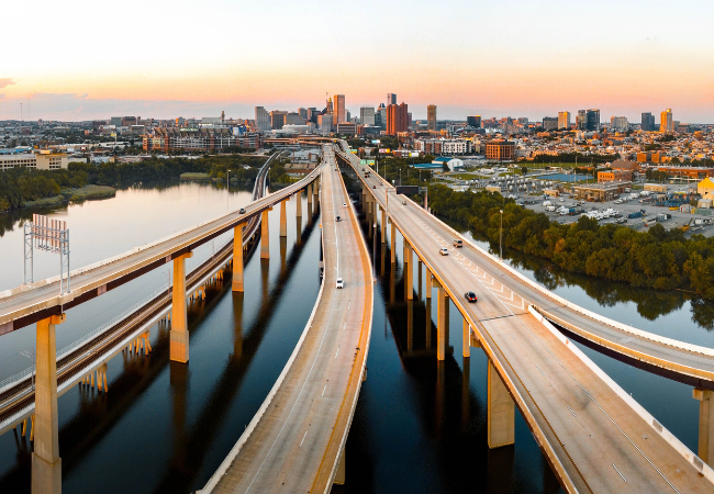 baltimore bridge video