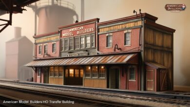 american model builders ho transfer building